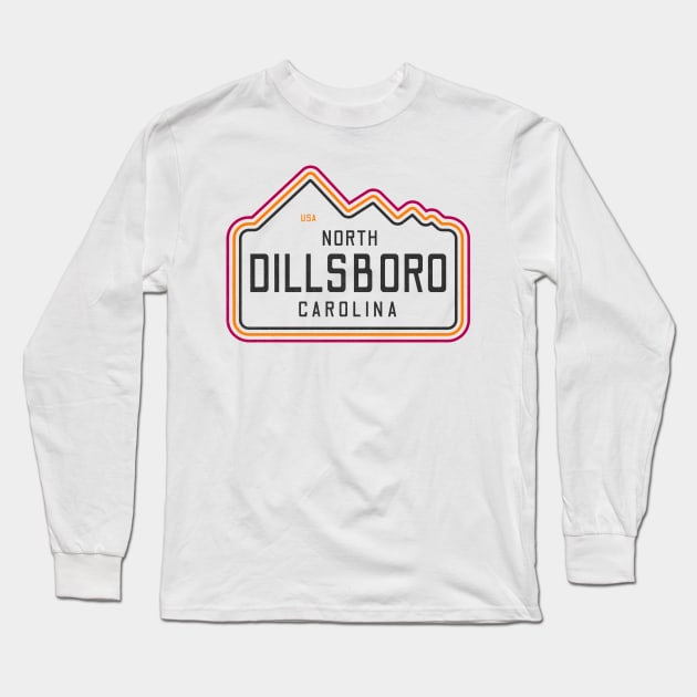 Visiting NC Mountain Cities Dillsboro, NC Neon Range Long Sleeve T-Shirt by Contentarama